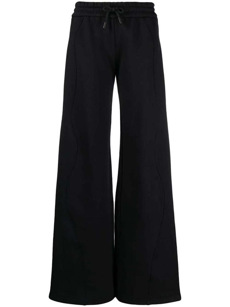 Trenirka Off-White Piping-Detail Cotton Track Pants Black Crna | OWCH020F23JER0011000