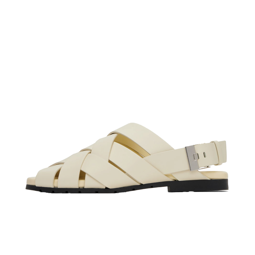 Tenisice i cipele Bottega Veneta Alfie Leather Sandals Bijela | 775301V2ED09031