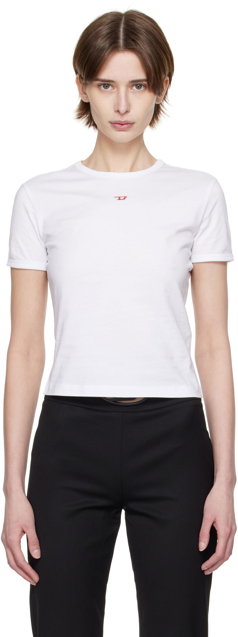 Majica kratkih rukava Diesel Diesel T-Uncutie-Long-D T-Shirt Bijela | A14962 0GRAI