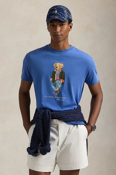 Majica kratkih rukava Polo by Ralph Lauren Bear Logo T-Shirt Plava | 710958193, 0