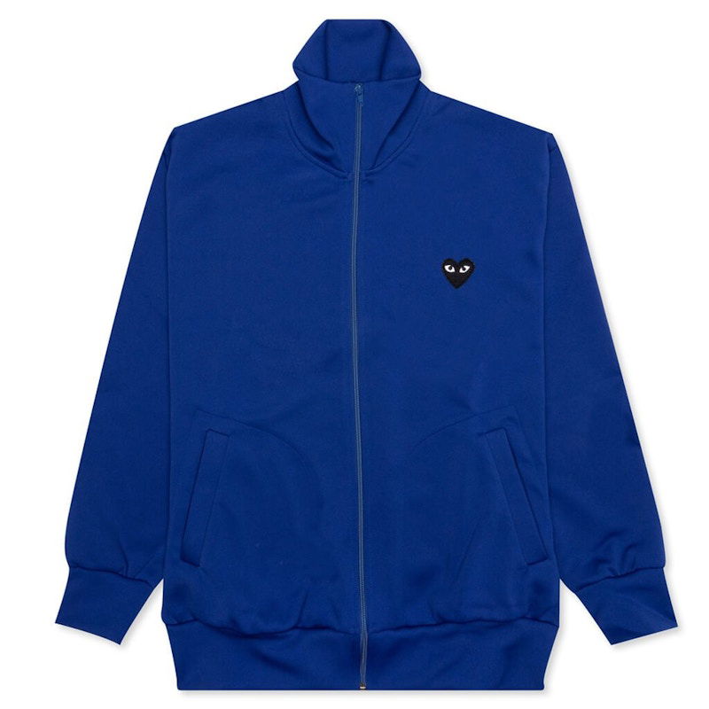 Dukserice Comme des Garçons Play Big Black Heart Zip-Up Sweatshirt Plava | AZ-T255-051-2