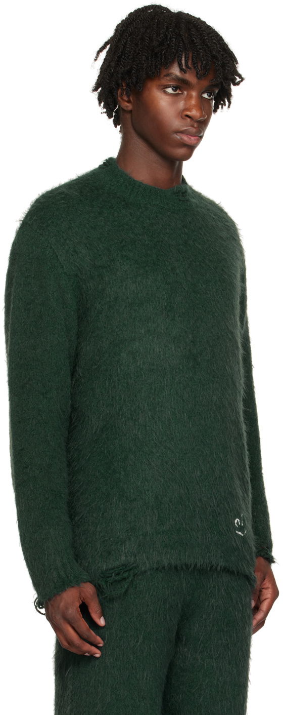 Džemper ADER ERROR Crewneck Distressed Sweater Zelena | BMADFWKT0304GN, 1