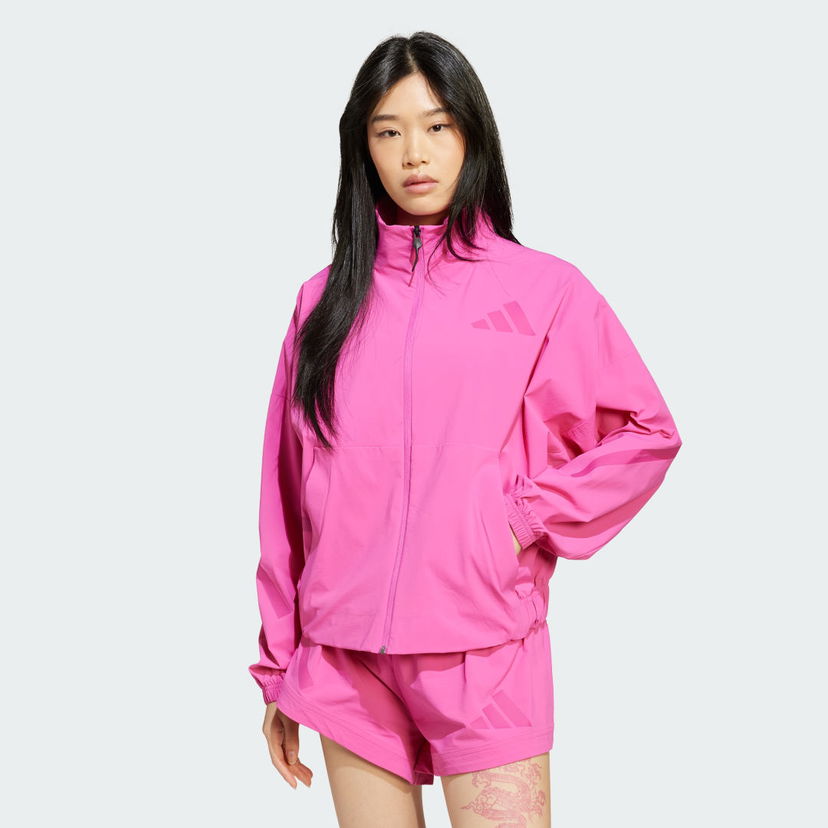 Vjetrovka adidas Performance Z.N.E. Woven Full-Zip Track Jacket Ružičasta | JP4191