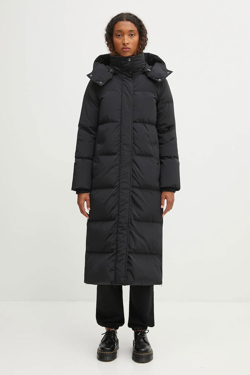 Pernata jakna WOOLRICH Woolrich Kelly Long Puffer Coat Crna | CFWWOU2108FRUT1148