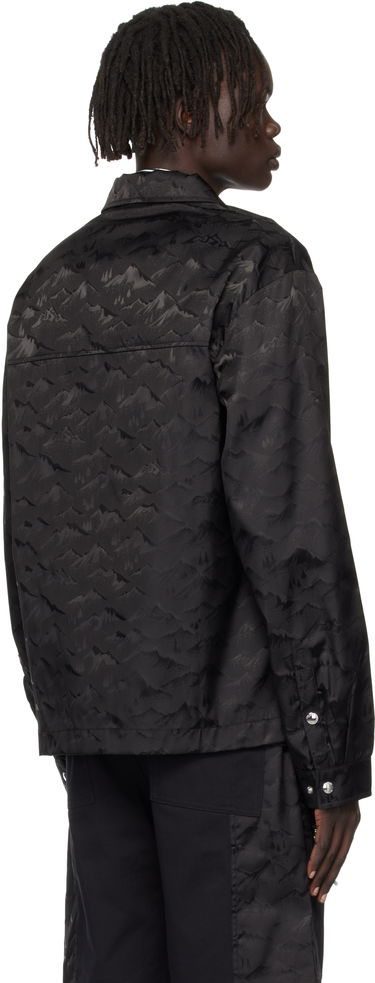 Jakna Casablanca Casablanca Mountain Camo Zip Jacket Crna | MPF25-SH-183-01, 2