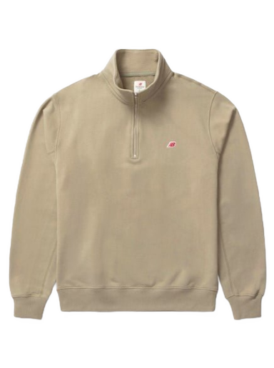 Dukserice New Balance Made In Usa Quarter Zip Bež | MT33544TCO