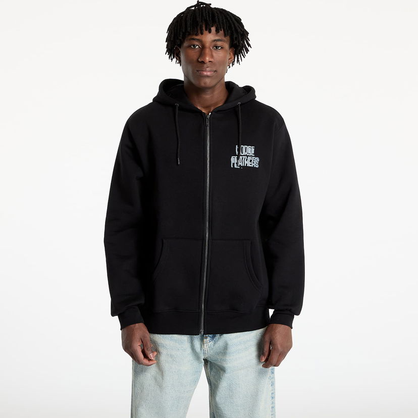 Dukserice Horsefeathers Horsefeathers Xerox Zip Hoodie Crna | SM1372C