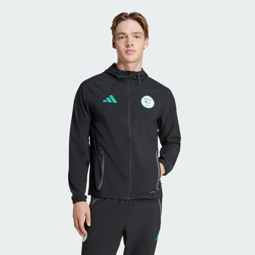 Vjetrovka adidas Performance Algeria Tiro 25 Competition Vis Tech Travel Jacket Crna | JW7365