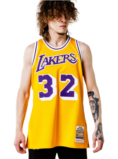 Dres Mitchell & Ness Authentic Jersey Los Angeles Lakers Magic Johnson Žuta | AJY4GS18088-LALLTGD84EJH