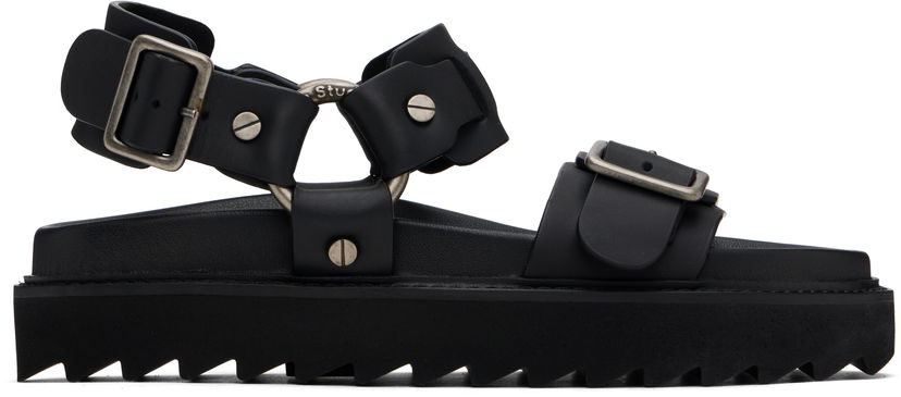 Dodaci Acne Studios Acne Studios Leather Buckle Sandals Crna | AD0707-