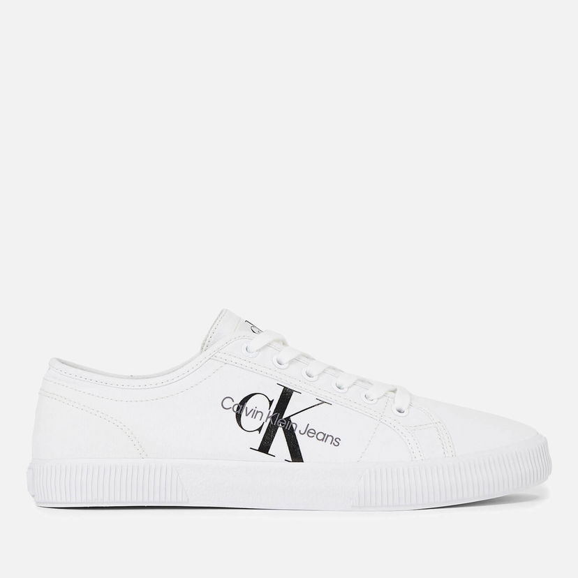 Tenisice i cipele CALVIN KLEIN Jeans Men's Essential Canvas Trainers Bijela | YM0YM00306YBR