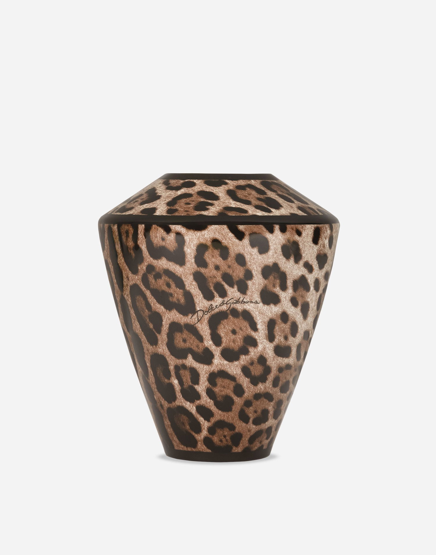 Home decor Dolce & Gabbana Small Amphora Porcelain Leopard Print Vase Višebojno | TCC197TCAMWUL003, 0