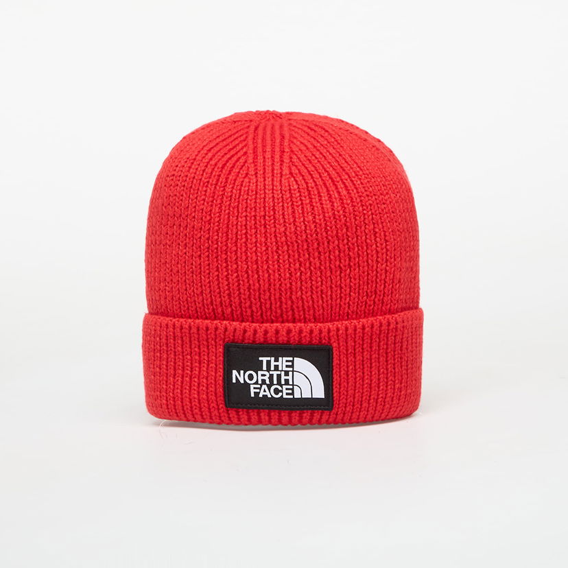 Kapica The North Face Logo Box Cuffed Beanie Crvena | NF0A8CHE6821