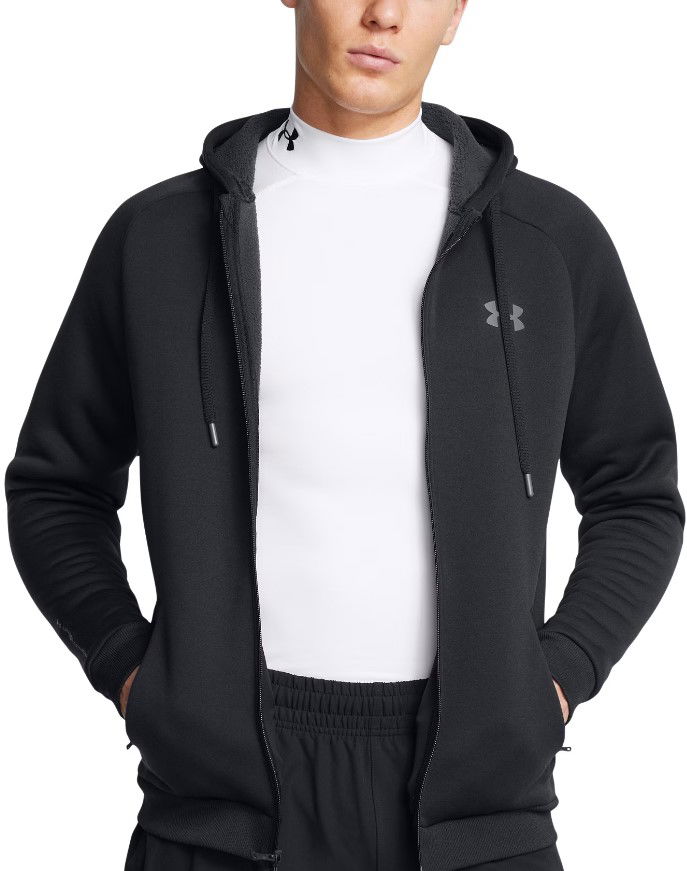 Dukserice Under Armour Fleece Pro FZ Hoodie Crna | 1386582-001