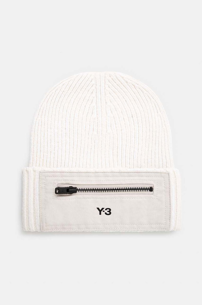 Kapica Y-3 Nylon Patch Beanie Bež | JI9282