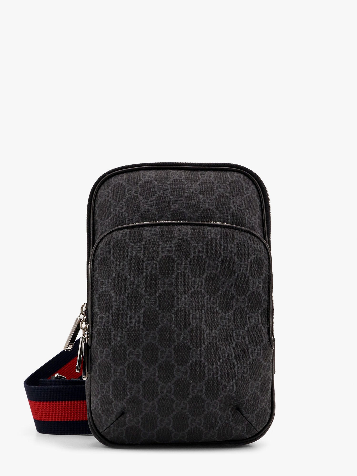 Torba oko struka Gucci Gucci GG Supreme Messenger Bag Crna | 822073FADJM1043, 0