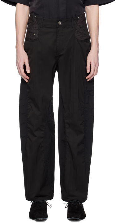 Hlače ADER ERROR ADER error 0104 Cropped Wide-Leg Trousers Crna | BO01SSBT0104BK, 0