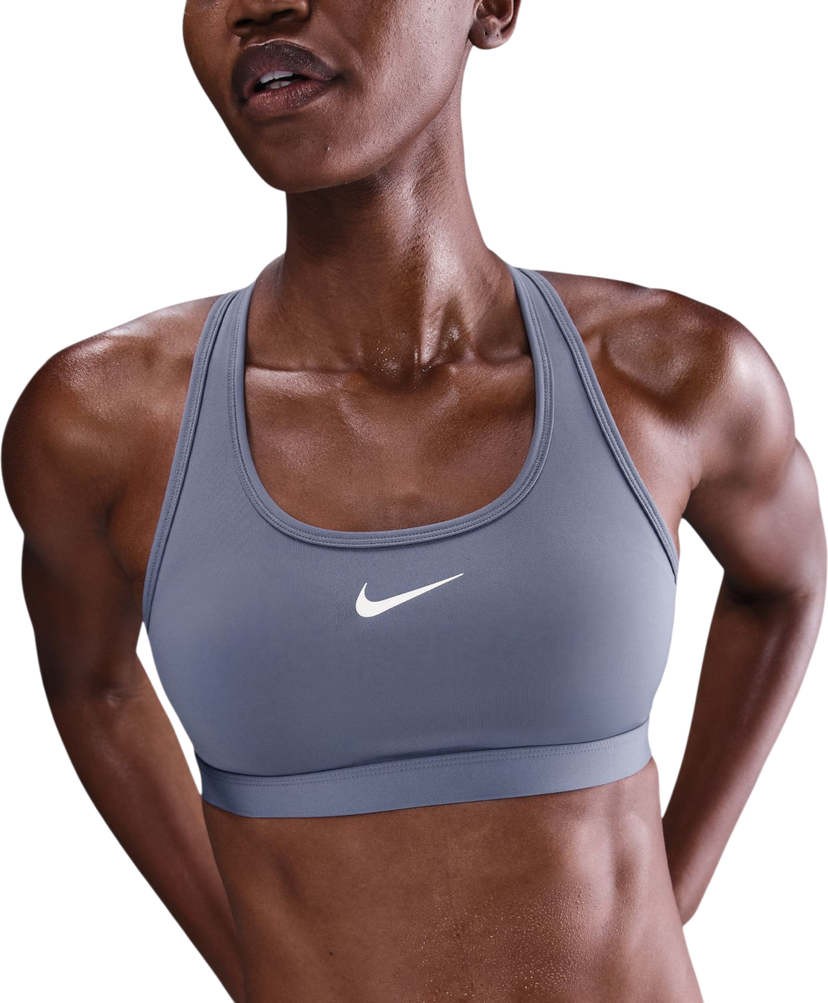 Grudnjak Nike Swoosh Medium Padded Sports Bra Siva | dx6821-499