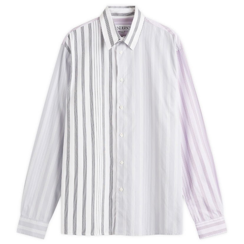 Košulja JW Anderson Stripe Patchwork Shirt Siva | SH0323-PG1575-000