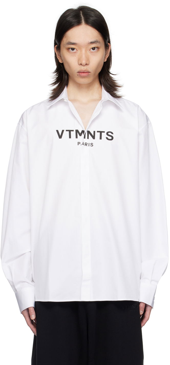 Košulja VETEMENTS Graphic Print Shirt Bijela | VL22SH300W