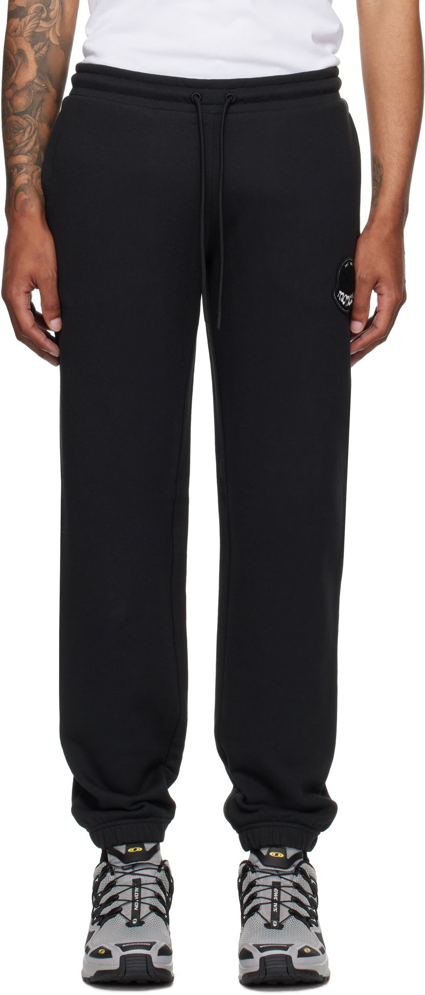 Trenirka Moncler Moncler Archivio Creativo Sweatpants Crna | K20918H0000589AZU