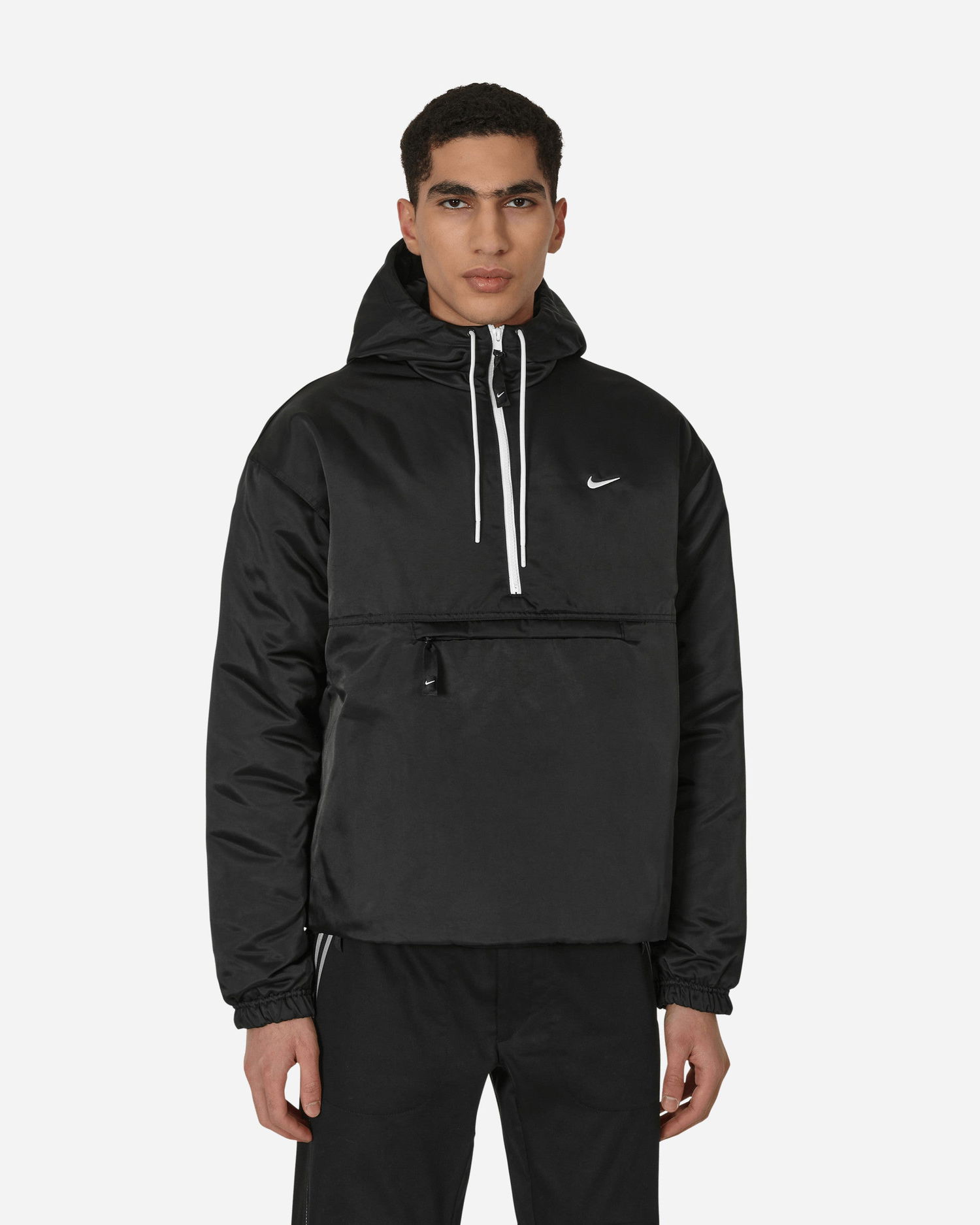 Vjetrovka Nike Solo Swoosh Satin Anorak Jacket Crna | DR0839-010, 1