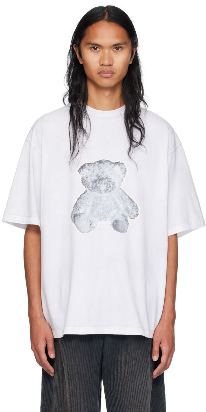 Majica kratkih rukava We11done We11done Necklace Teddy Graphic T-Shirt Bijela | WD-TT9-20-117-U-WH