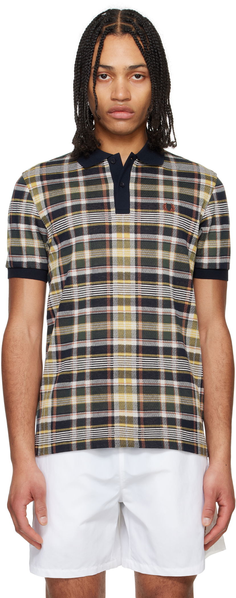 Polo majica Fred Perry Fred Perry Madras Check Polo Shirt Višebojno | M9865