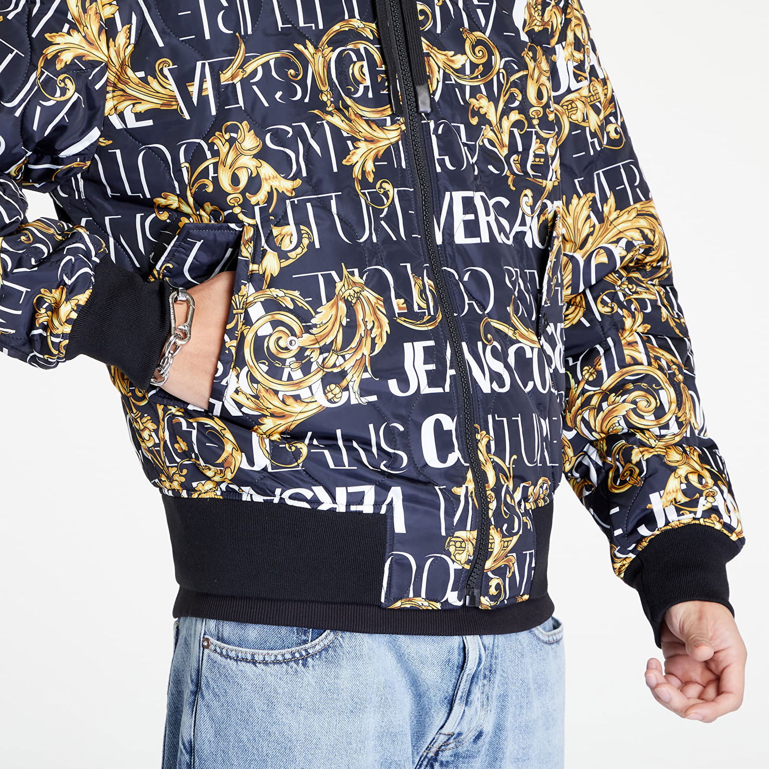 Jakna Versace Revers Logo Jacket Višebojno | 73GAS4D0CQS43G89, 1