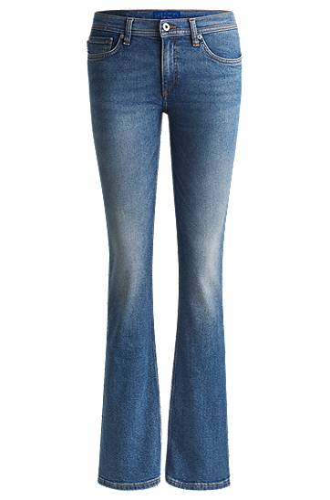 Jeans BOSS Comfort-Stretch Flared Jeans Plava | 50531823