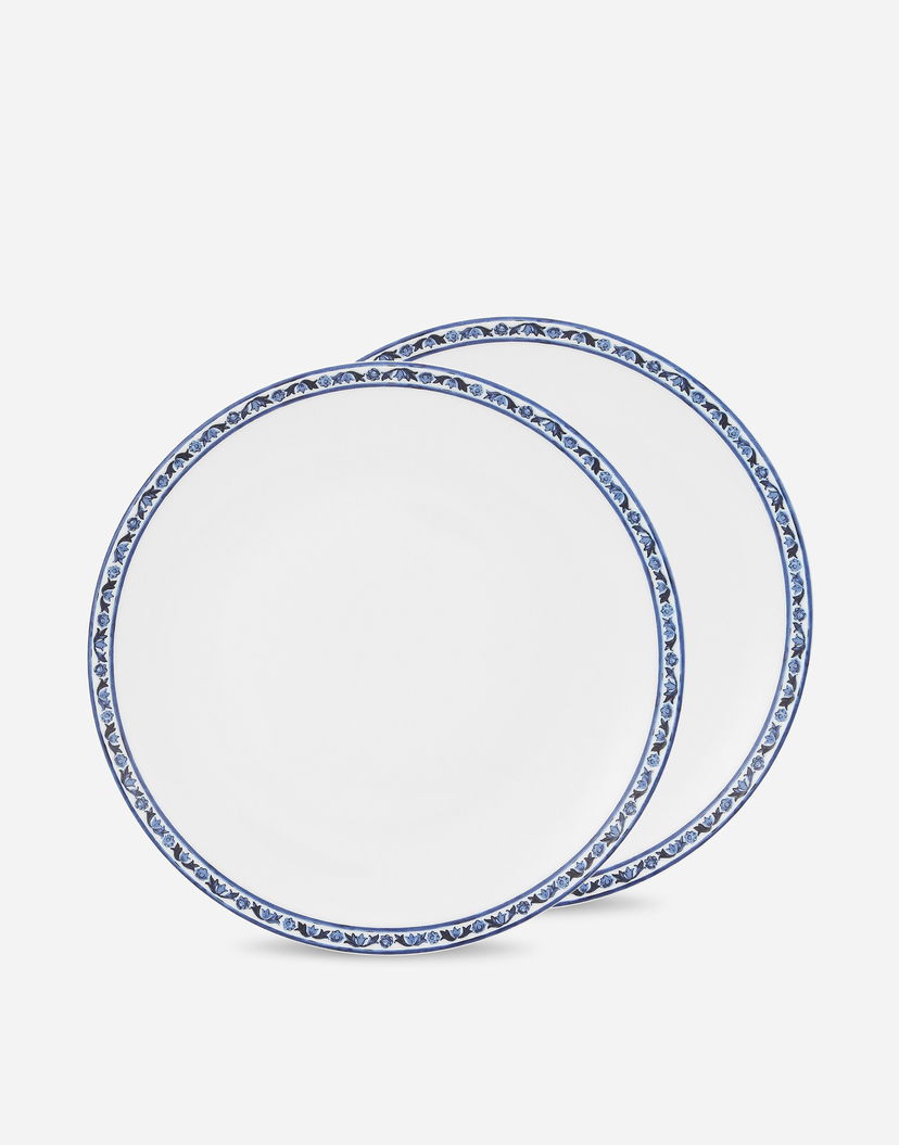 Home decor Dolce & Gabbana Porcelain Dinner Plates Set of 2 Bijela | TC0S04TCALIUB028