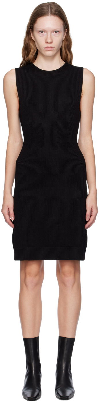 Haljina TOTEME TOTEME Contour Knit Minidress Crna | 233-5181-334