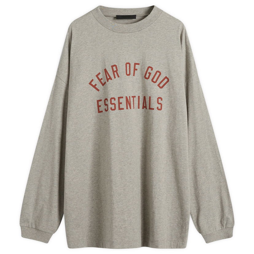 Majica kratkih rukava Fear of God Essentials Long Sleeve Jersey T-Shirt Siva | 125BT244201F