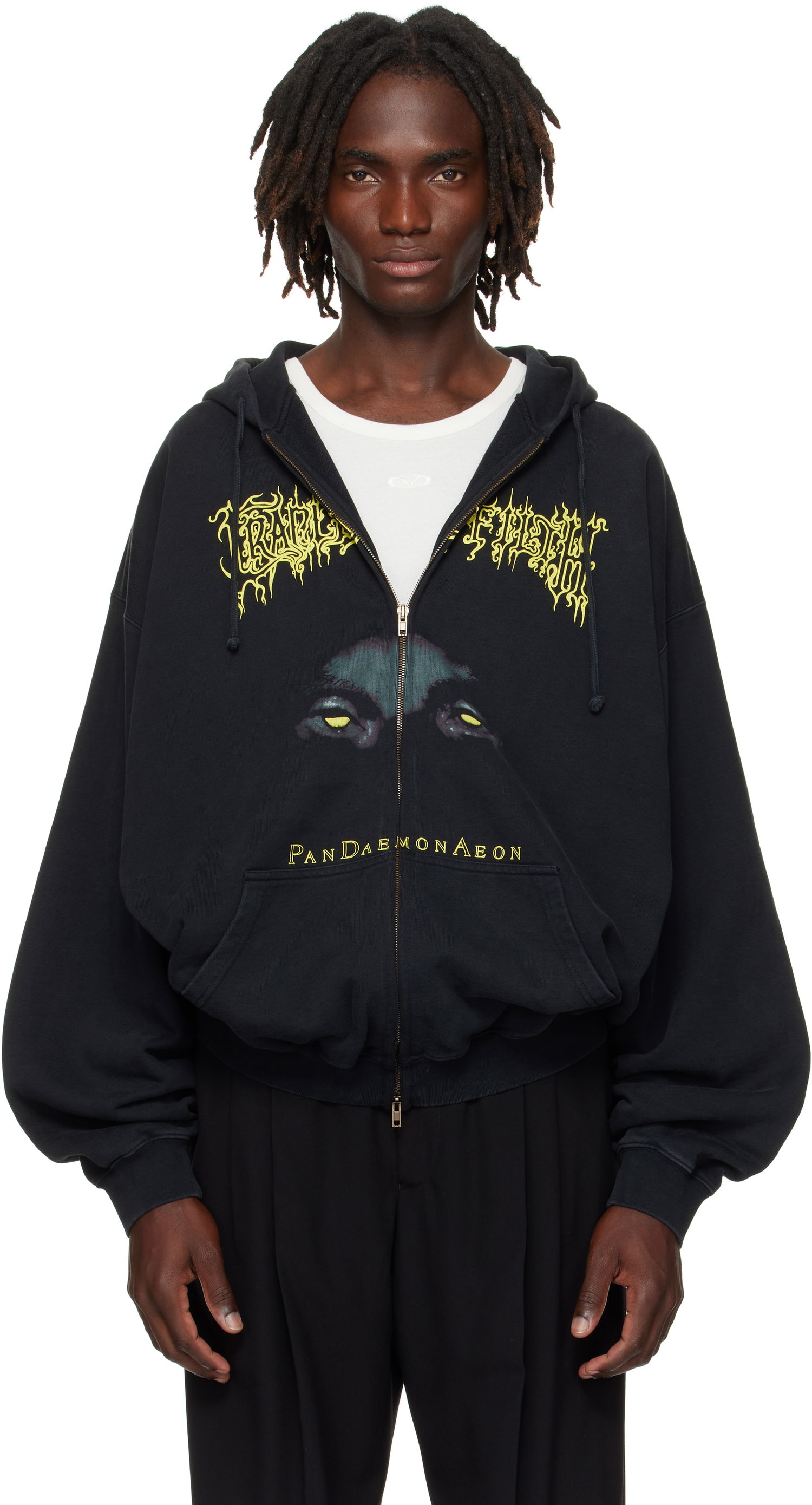 Dukserice VETEMENTS Vetements Cradle of Filth 'Pandaemonaeon' Zip-Up Hoodie Crna | UCF76ZU550B, 0