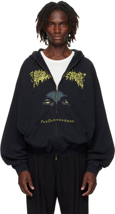 Dukserice VETEMENTS Vetements Cradle of Filth 'Pandaemonaeon' Zip-Up Hoodie Crna | UCF76ZU550B, 0