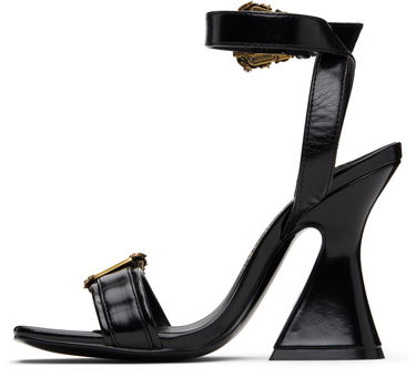 Tenisice i cipele Versace Baroque Buckle Kristen Heeled Sandals Crna | E79VA3S36_EZSC35, 2