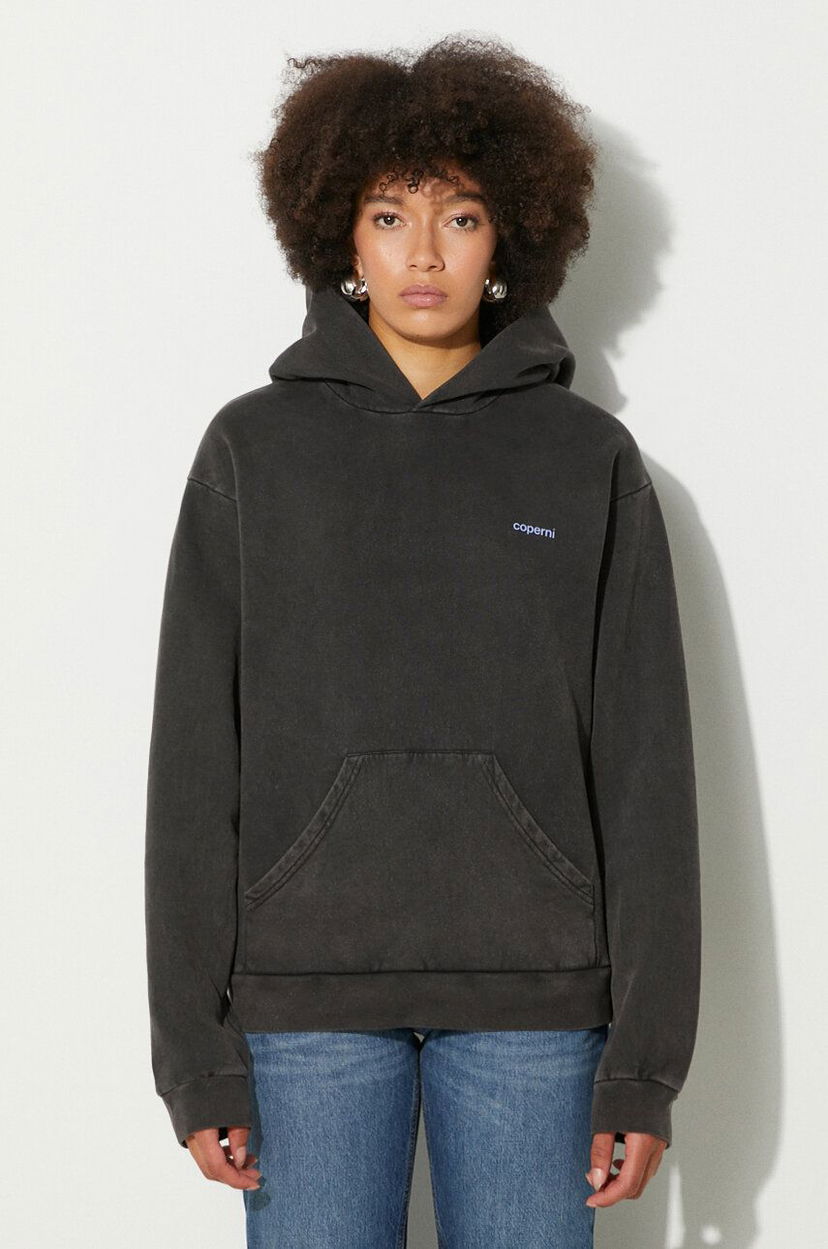Dukserice Coperni Washed Horn Hoodie Crna | COPJS15BIS523W
