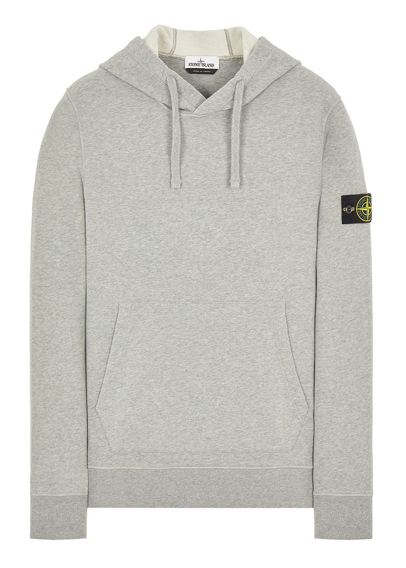 Dukserice Stone Island Brushed Cotton Fleece Hoodie Siva | 751564120V0M64-9417 / 771564120V0M64
