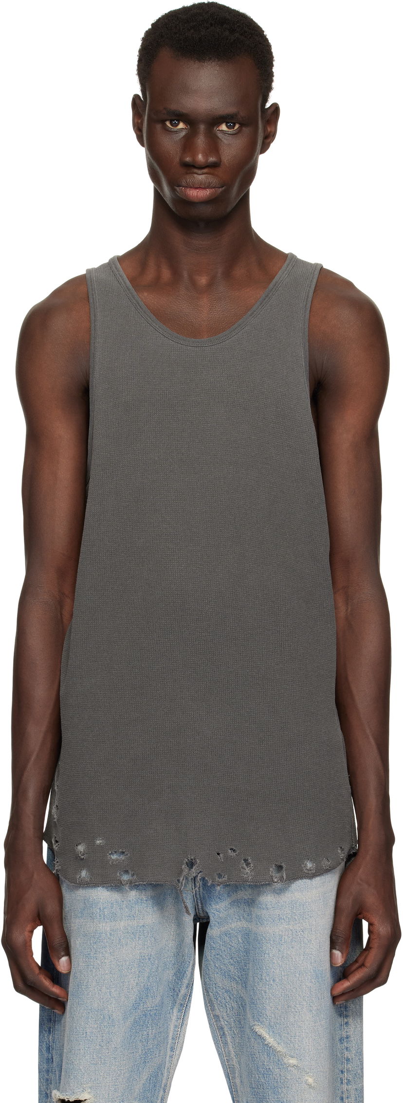 Majica bez rukava John Elliott John Elliott Folsom Thermal Tank Top Siva | A066M66279A