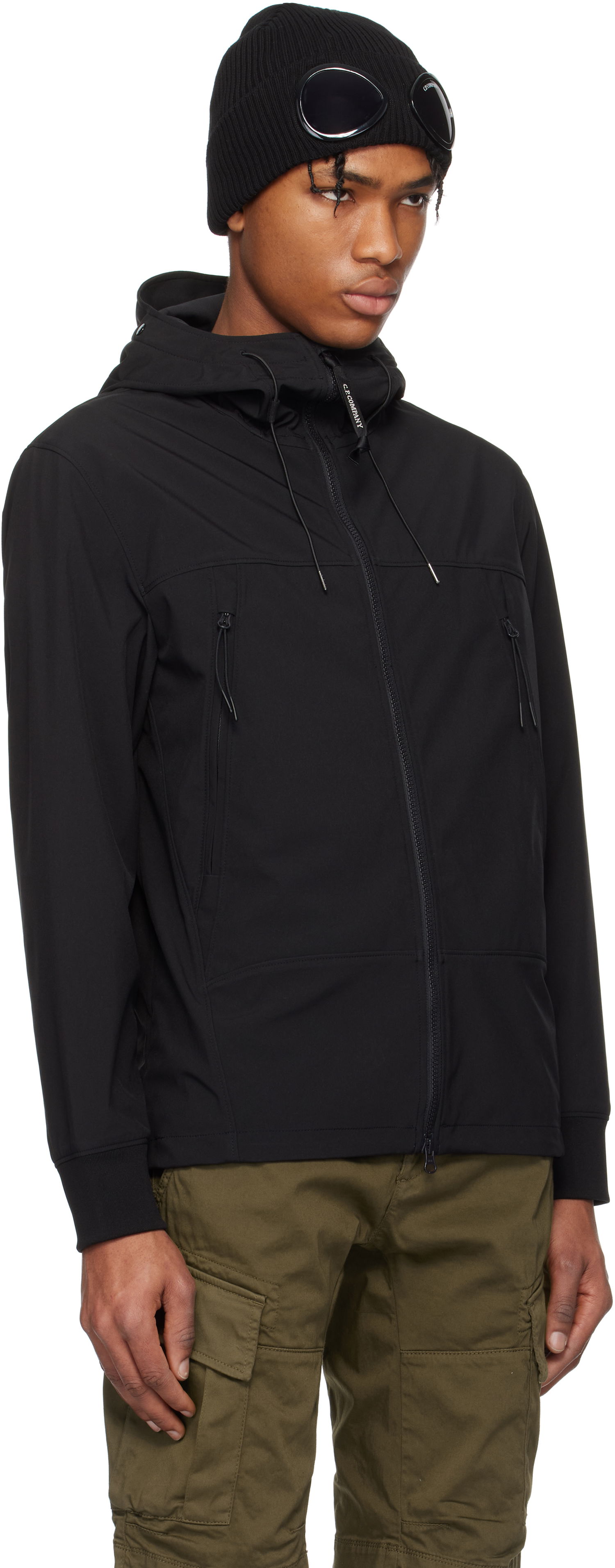 Vjetrovka C.P. Company C.P. Company Shell-R Goggle Jacket Crna | 18CMOW001A-005968A, 1
