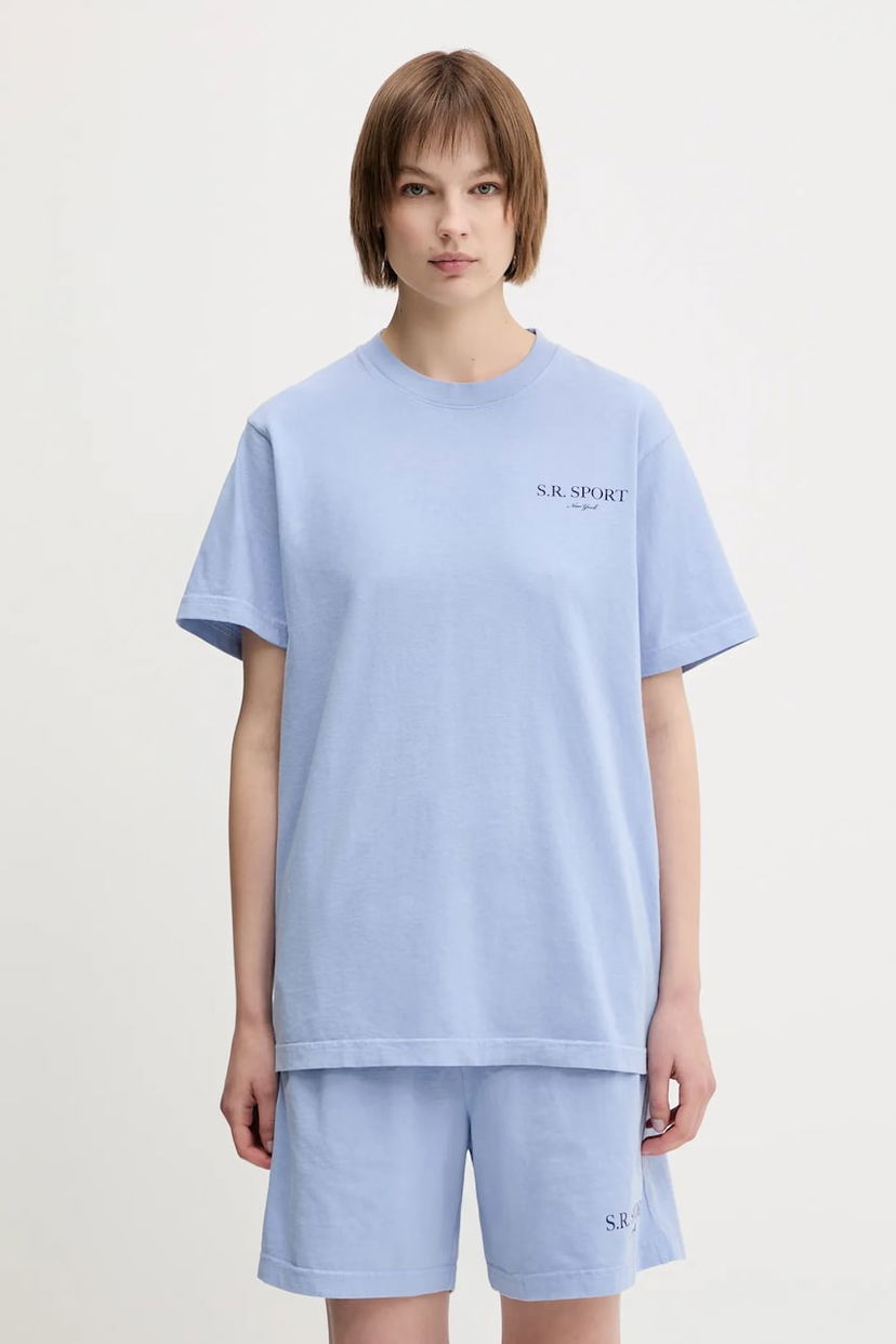 Majica kratkih rukava Sporty & Rich Sporty & Rich Wimbledon T-Shirt and Shorts Set Plava | TO043612201BL59