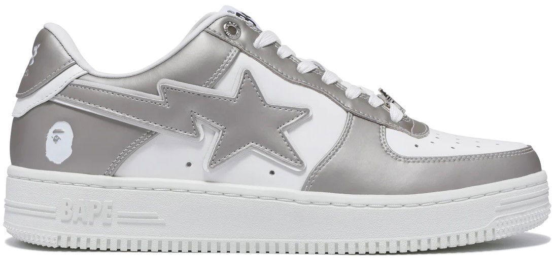Tenisice i cipele BAPE Bape Sta Silver #4 Siva | 0ZXSHM191053L-SILVER, 0