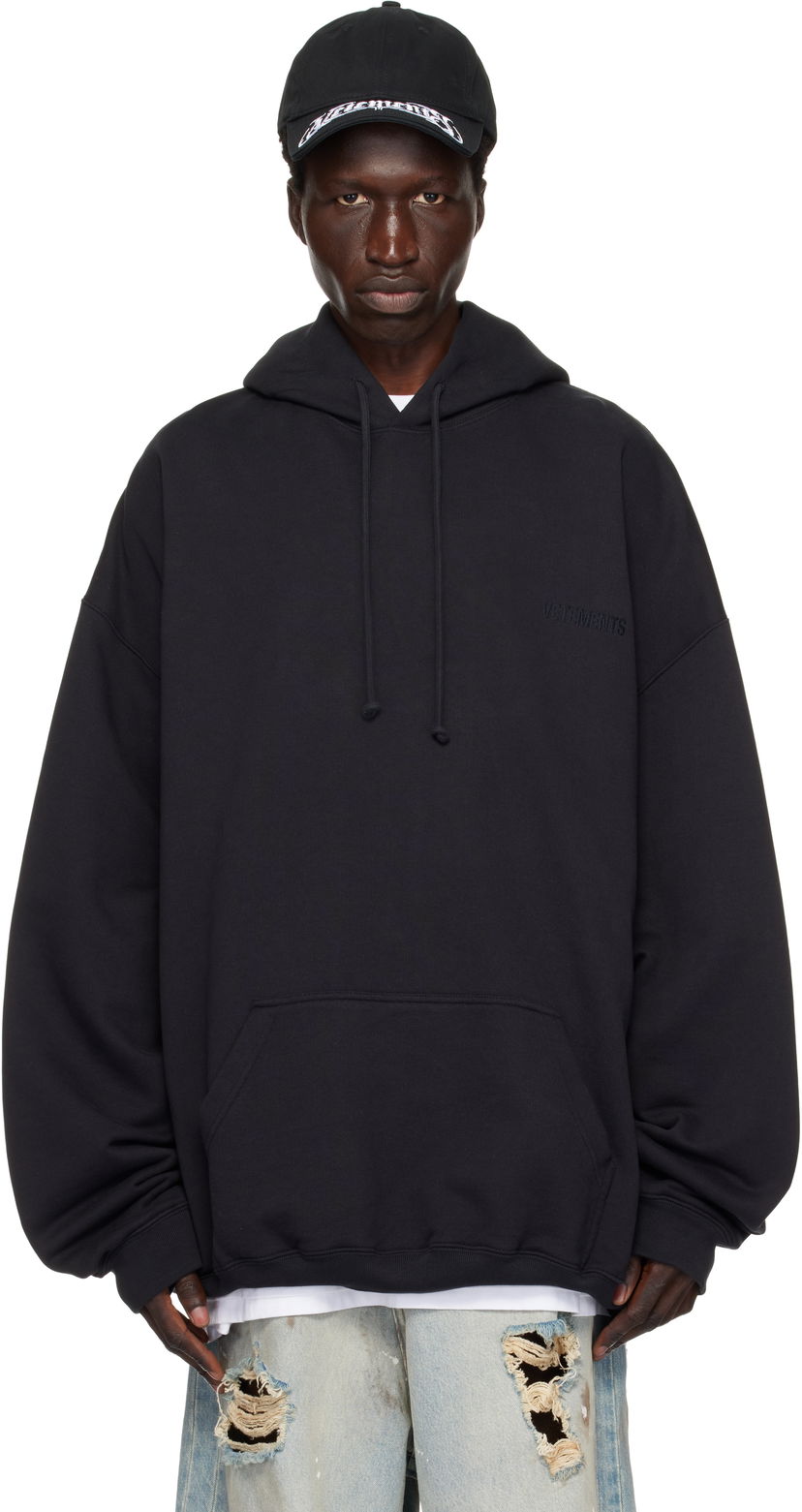 Dukserice VETEMENTS Embroidered Logo Hoodie Crna | UA66HD780B