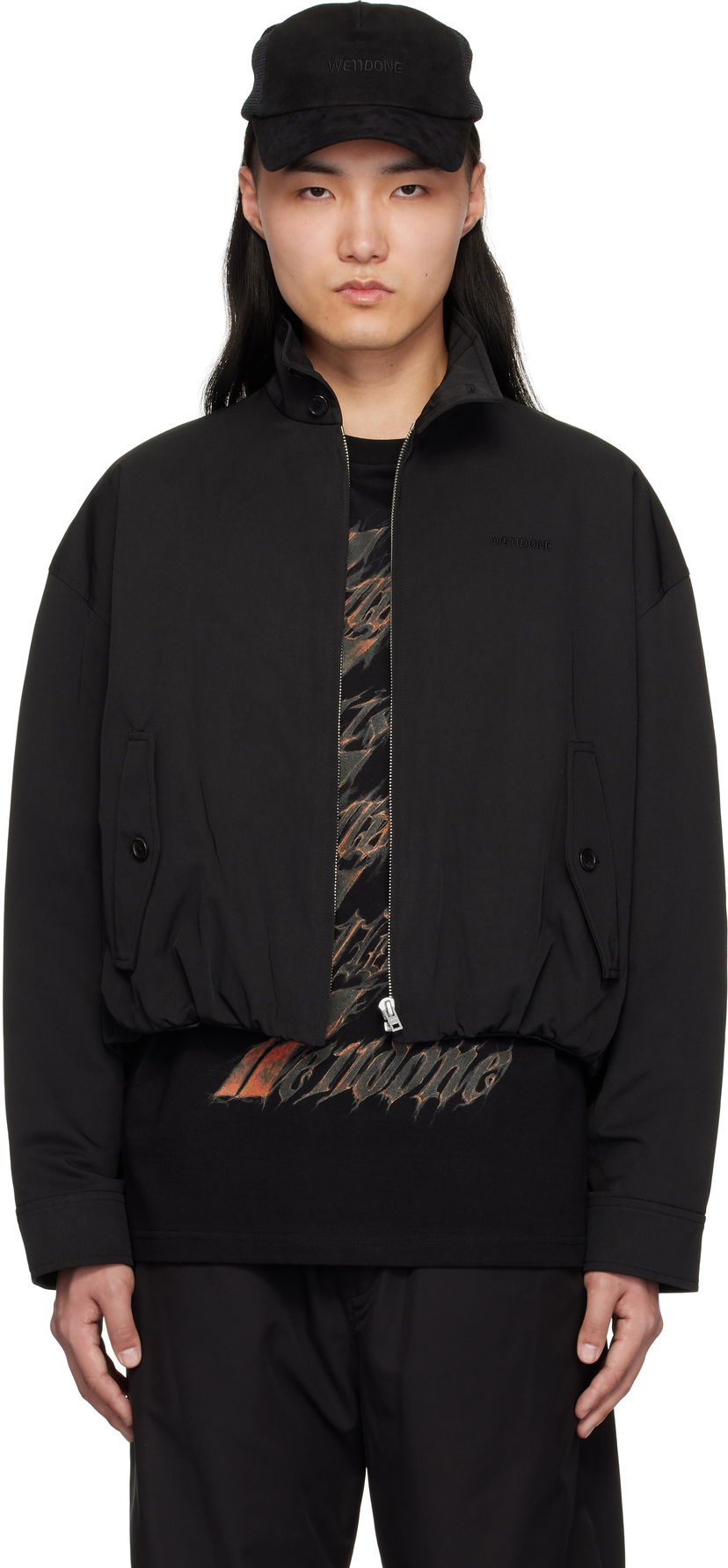 Bomber jakna We11done We11done Harrington Jacket Crna | WD-JP0-25-003-U-BK