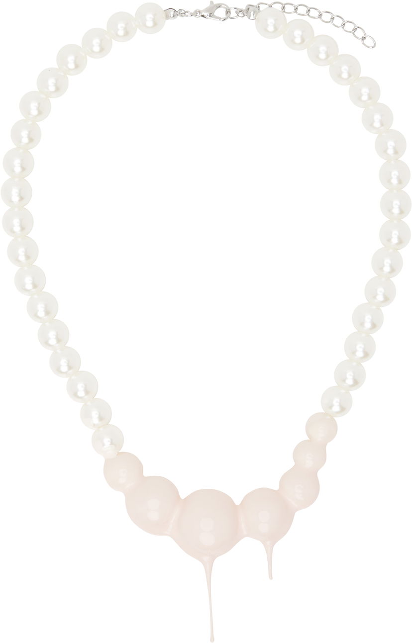 Ogrlica Ottolinger Ottolinger Dipped Faux Pearl Necklace Bijela | 125-902925-02