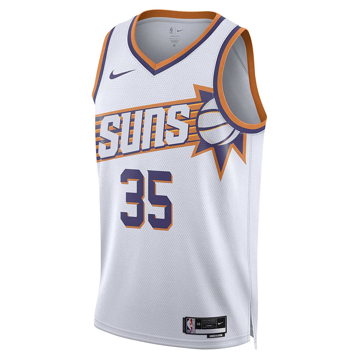 Dres Nike NBA PHOENIX SUNS DRI-FIT ASOSSIATION SWINGMAN JERSEY KEVIN DURANT Bijela | DV4851-104, 0
