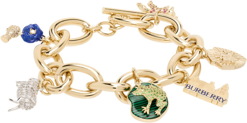 Narukvica Burberry Burberry Gold-Tone Charm Bracelet Žuta | 8112024
