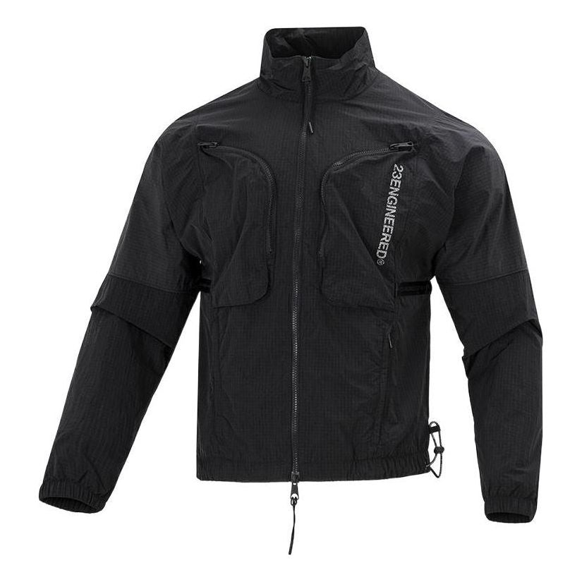 Vjetrovka Jordan Air Jordan SS22 Zipper Stand Collar Jacket Crna | DJ0256-010