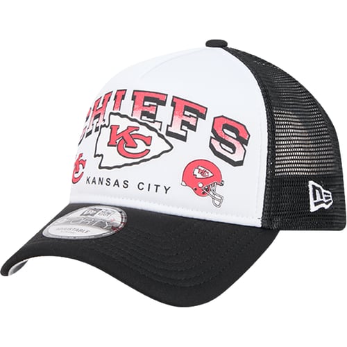 Kapa New Era NFL Kansas City Chiefs Retro Wordmark 9FORTY A-Frame Trucker Cap Bijela | 60573562