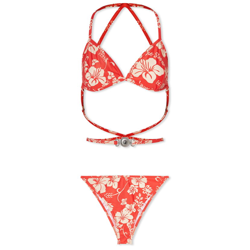 Kupaći kostimi Marine Serre Floral Print Bikini in Crvena | WSW002-RD10